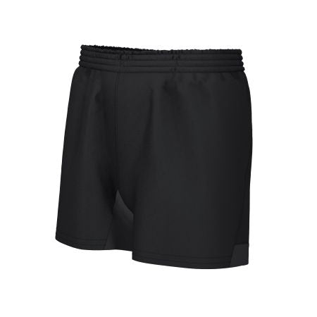 Black rugby shorts.
