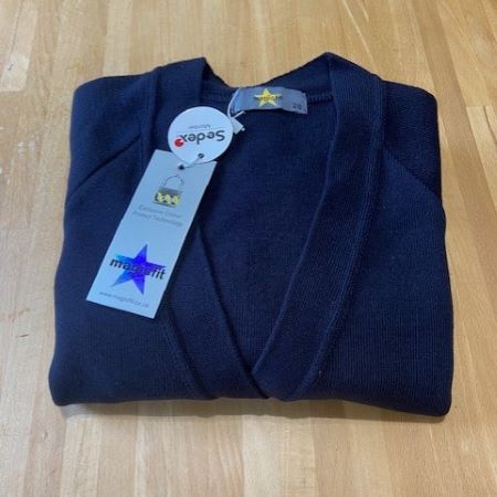 Navy cotton cardigan NOW REDUCED