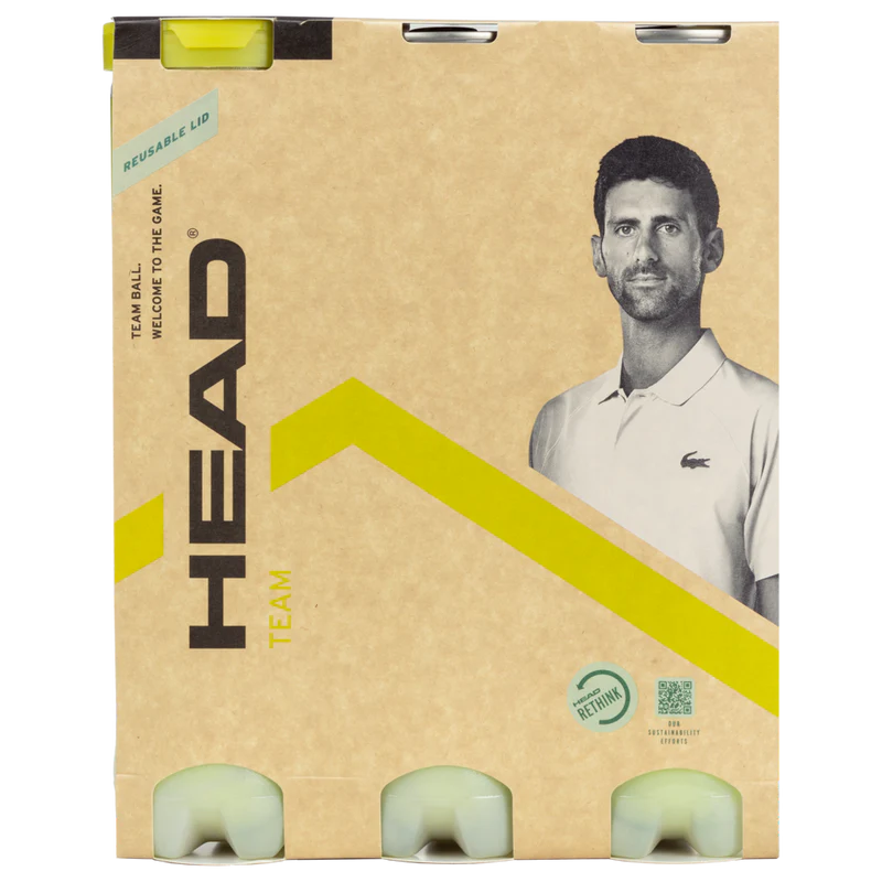 Head Team Tennis Balls 3 Pack (12 balls),