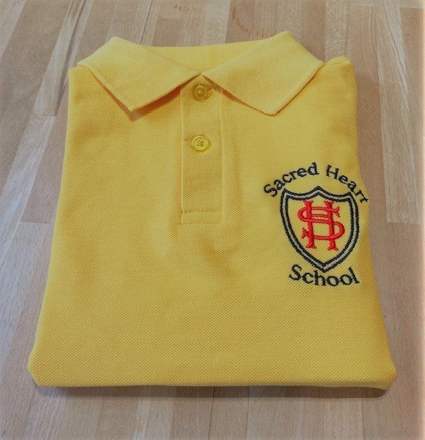 Sacred Heart PE polo.