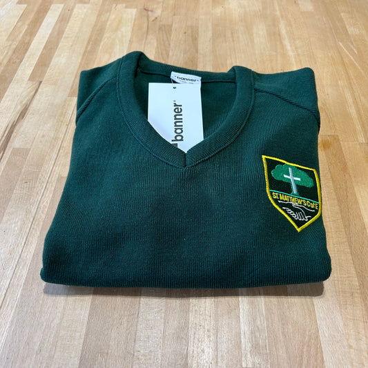 St Matthew's Primary NEW STYLE V neck jumper