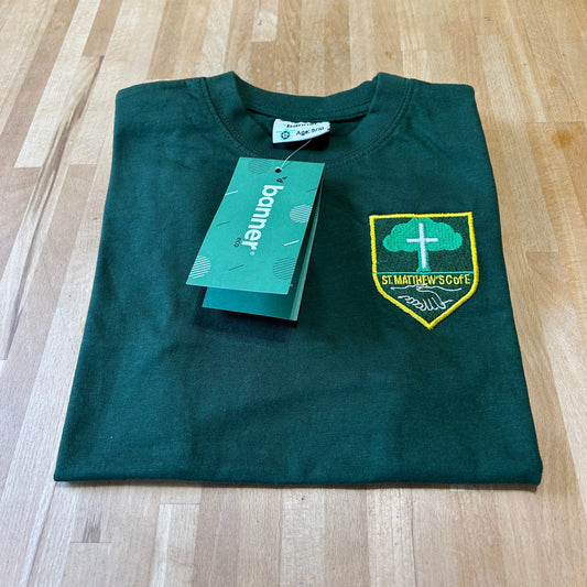 St Matthew's Primary NEW STYLE PE T shirt
