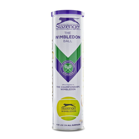 Slazenger Wimbledon tennis balls 4 ball can