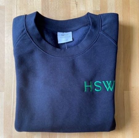 Hall school senior navy sweatshirt