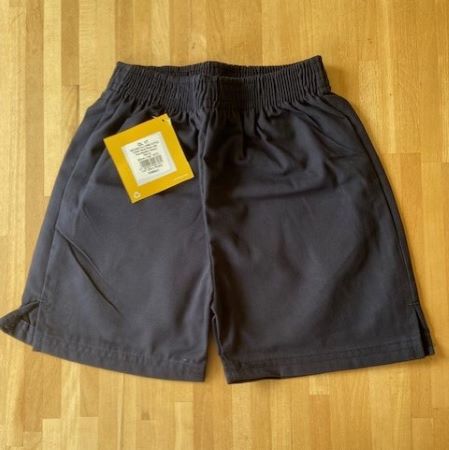Navy cotton PE shorts