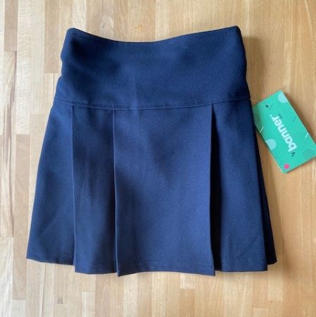 Navy elastic back junior kilt