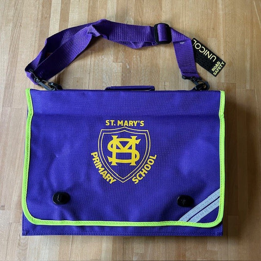 St Mary's Primary Book Bag fluo with Strap