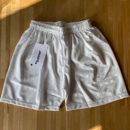 White shadow stripe shorts